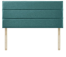 "Slumbre Eton Chenille 4Ft Small Double 20"" Headboard -  Teal"