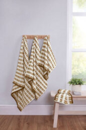 Rapport Home Santa Cruz Cotton Bath Towels Set Of 2 (Brown) - thumbnail 3