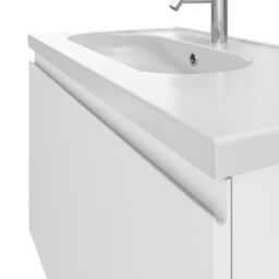 GoodHome Levanna Matt White Wall-Mounted Vanity Unit & Basin Set (W)800mm (H)480mm - thumbnail 5