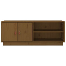 Berkfield Tv Cabinet Honey Brown 105X34X40 Cm Solid Wood Pine - thumbnail 6