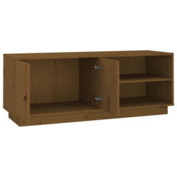 Berkfield Tv Cabinet Honey Brown 105X34X40 Cm Solid Wood Pine - thumbnail 7