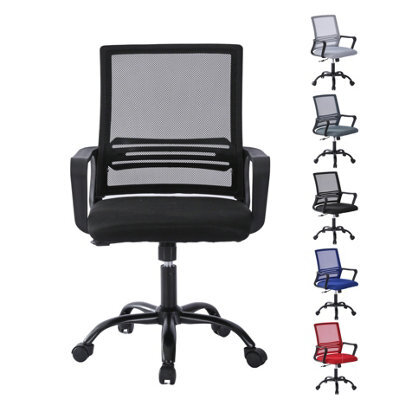 MCC Direct Mesh Back Office Chair On Castor Wheels - Black - image 1