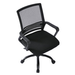 MCC Direct Mesh Back Office Chair On Castor Wheels - Black - thumbnail 3