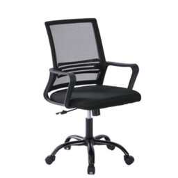 MCC Direct Mesh Back Office Chair On Castor Wheels - Black - thumbnail 2