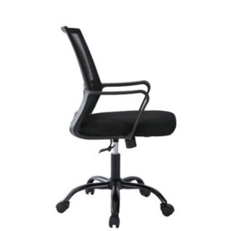MCC Direct Mesh Back Office Chair On Castor Wheels - Black - thumbnail 4