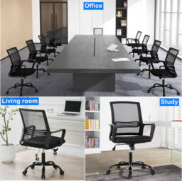 MCC Direct Mesh Back Office Chair On Castor Wheels - Black - thumbnail 8