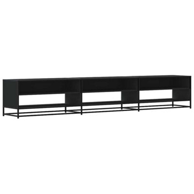 Berkfield Industrial Tv Cabinet Black 270X40X46 Cm Engineered Wood