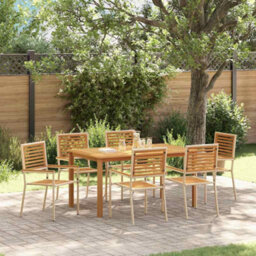 Berkfield Garden Dining Set 7 Pcs Beige Poly Rattan - thumbnail 1