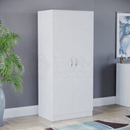 Lassic Vida Designs Riano White Trio Bedroom Furniture Set - Bedside Table, Drawer Chest, Wardrobe - thumbnail 6