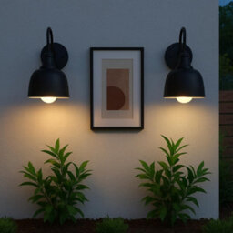 Modern Black Outdoor Wall Light, Rainproof Ip65 Waterproof Exterior Wall Lamp, Vintage Industrial Sconce For Garden,weatherproof - thumbnail 5