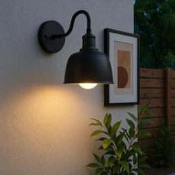Modern Black Outdoor Wall Light, Rainproof Ip65 Waterproof Exterior Wall Lamp, Vintage Industrial Sconce For Garden,weatherproof - thumbnail 2