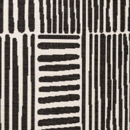 The Rugs Ted Baker Bounds Flatweave Reversible Indoor Outdoor Round Rug Abstract In Black - thumbnail 3