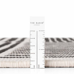 The Rugs Ted Baker Bounds Flatweave Reversible Indoor Outdoor Round Rug Abstract In Black - thumbnail 5