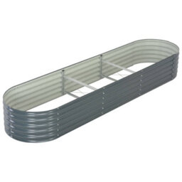 Berkfield Garden Raised Bed 320X80X44 Cm Galvanised Steel Grey - thumbnail 3