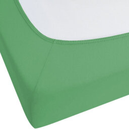 Beliani Fitted Sheet Janbu Cotton 140 X 200 Cm Green - thumbnail 5