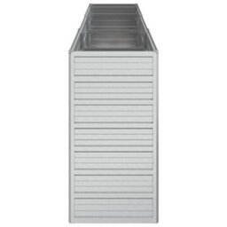 Berkfield Practical Garden Raised Bed 240X40X77 Cm Galvanized Steel Silver - thumbnail 5