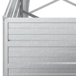 Berkfield Practical Garden Raised Bed 240X40X77 Cm Galvanized Steel Silver - thumbnail 6
