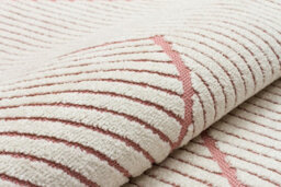 Pink Outdoor Rug, Geometric Striped Stain-Resistant Rug For Patio Decks, 3mm  Modern Outdoor Area Rug-160Cm X 220Cm - thumbnail 7
