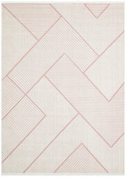 Pink Outdoor Rug, Geometric Striped Stain-Resistant Rug For Patio Decks, 3mm  Modern Outdoor Area Rug-160Cm X 220Cm - thumbnail 9