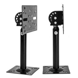 2X Telescopic Speaker Wall Ceiling Mount Stand Adjustable Swivel Tilt Bracket