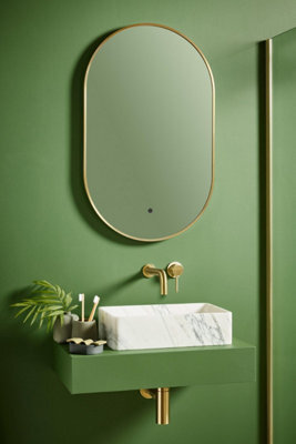 UK Homeliving Uk Home Living Avalon - Price Reduced -Tablet Mirror Brushed Brass 500X800 - image 1