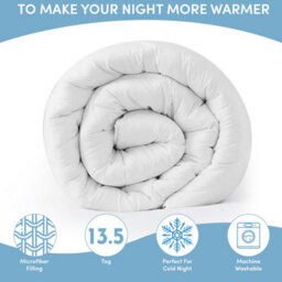 Ameha Super King Duvet Quilt 13.5 Tog Extreme Winter Warm Anti Allergy Soft Breathable All Season Down Duvets 260X220Cm - thumbnail 3