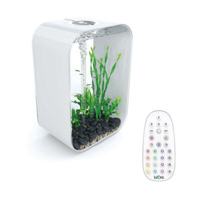 Oase Biorb Life 60L Aquarium Fish Tank In White With Multi Colour Led Lighting - image 1