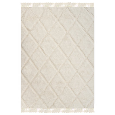Beliani Kids Rug Xeldem Light Beige 160 X 230 Cm Cotton - image 1