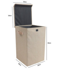 Vcm Storage Box Dreso Cream H. 50 X W. 30 X D. 30 Cm - thumbnail 4