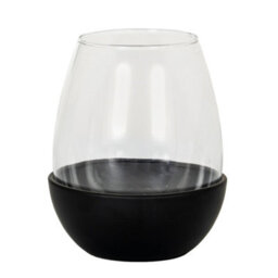 Neris Medium Candle Holder With Glass Goblet - Elegant Home Decor