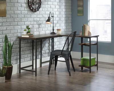 Teknik Industrial Style L-Shaped Desk Smoked Oak - image 1