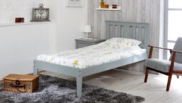 Amani Kingston Pine Wooden Bed Frame 5'0 King - Grey - thumbnail 2