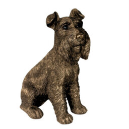 Animal Crackers Schnauzer Dog Ornament Figurine, Leonardo Reflections Bronzed Range, Gift Boxed - thumbnail 6