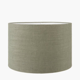 Pacific Lifestyle 35Cm Sage Green Linen Drum Cylinder Lampshade
