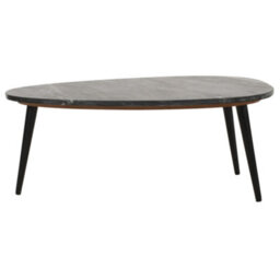 Worcester Ruby Coffee Table With Black Marble Top & Metal Legs - thumbnail 4