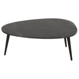 Worcester Ruby Coffee Table With Black Marble Top & Metal Legs - thumbnail 3
