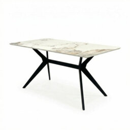Outdoor Living (NW) Ltd San Diego Marble Top Dining Table With Amelia Velvet Chairs - Green - thumbnail 4