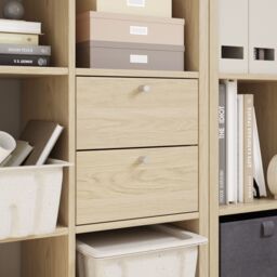 GoodHome Mixxit Modular Matt Natural Oak Effect Slab Internal Modular Drawer Kit (H)329mm (W)330mm (D)325mm - thumbnail 2