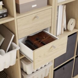 GoodHome Mixxit Modular Matt Natural Oak Effect Slab Internal Modular Drawer Kit (H)329mm (W)330mm (D)325mm - thumbnail 3