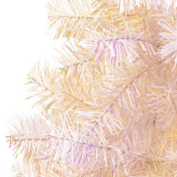 Berkfield Artificial Christmas Tree With Iridescent Tips White 180 Cm Pvc - thumbnail 3