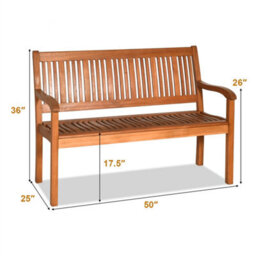 Eucalyptus Bench Wooden Dining Bench - thumbnail 2