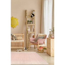 Melrose Ombre Plain Sunset Blush Pink Large Indoor Area Rug 160/230Cm - thumbnail 2