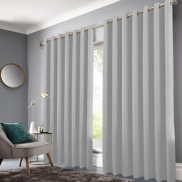 Bedlooms Light Grey Blackout Curtains Living Room Bedroom Thermal Insulated Curtain (Pair) 90 X 90 Inches With Tie Backs Two - thumbnail 2