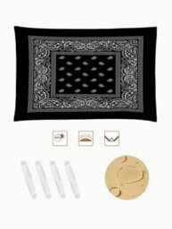Black 2X2M Rectangular Shade Sail Waterproof Uv Resistant - thumbnail 6