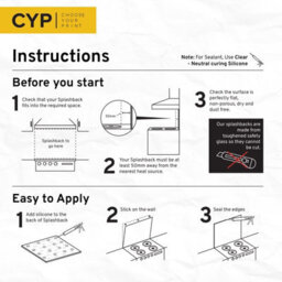 Choose Your Print Premium 59.5 X 74.5Cm White Coffee  6mm Glass Toughened Kitchen Splashback - thumbnail 4