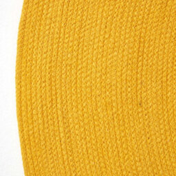 Homescapes Mustard Yellow Handmade Woven Braided Round Rug, 120 Cm - thumbnail 3