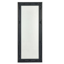 Julian Bowen Palais Black Lean-To Mirror, Wood Frame, Rectangular, Full Length, Freestanding, 170 X 70 X 6Cm - thumbnail 3