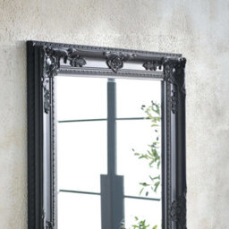 Julian Bowen Palais Black Lean-To Mirror, Wood Frame, Rectangular, Full Length, Freestanding, 170 X 70 X 6Cm - thumbnail 4