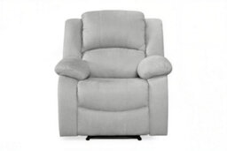 3 Position Manual Grey Recliner Chair For Living Room Varesa - 160 Recline - Room Delivery - thumbnail 2