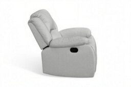 3 Position Manual Grey Recliner Chair For Living Room Varesa - 160 Recline - Room Delivery - thumbnail 5